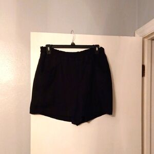 Simply Vera Vera Wang High Waist Black Shorts Sizexl